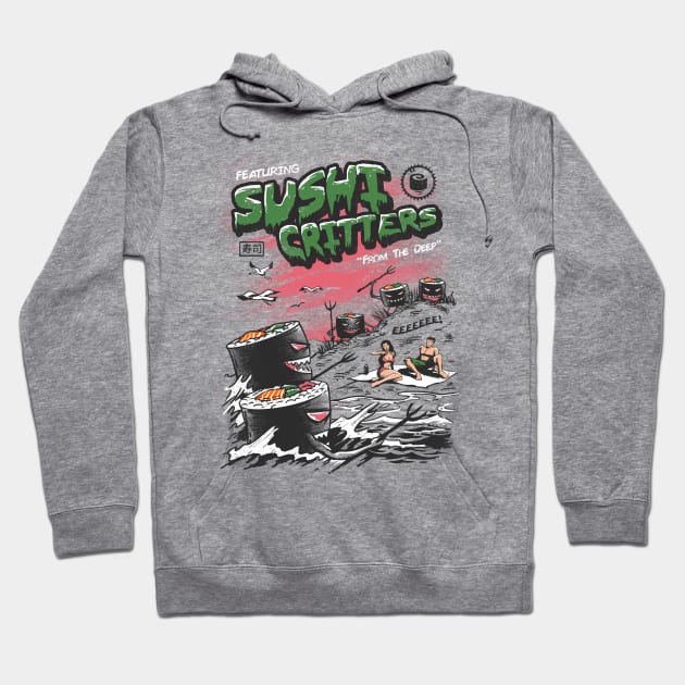 Sushi Critters Hoodie by Vincent Trinidad Art